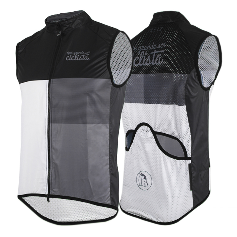 qué grande ser ciclista ® Gilet and Windproof chest cycling